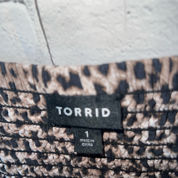 Torrid Brown & Black cheetah print sleeveless dress size 1X - Picture 4 of 8